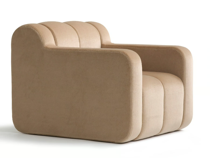 BOB HOME - Fabric armchair with armrests _ Blå Station